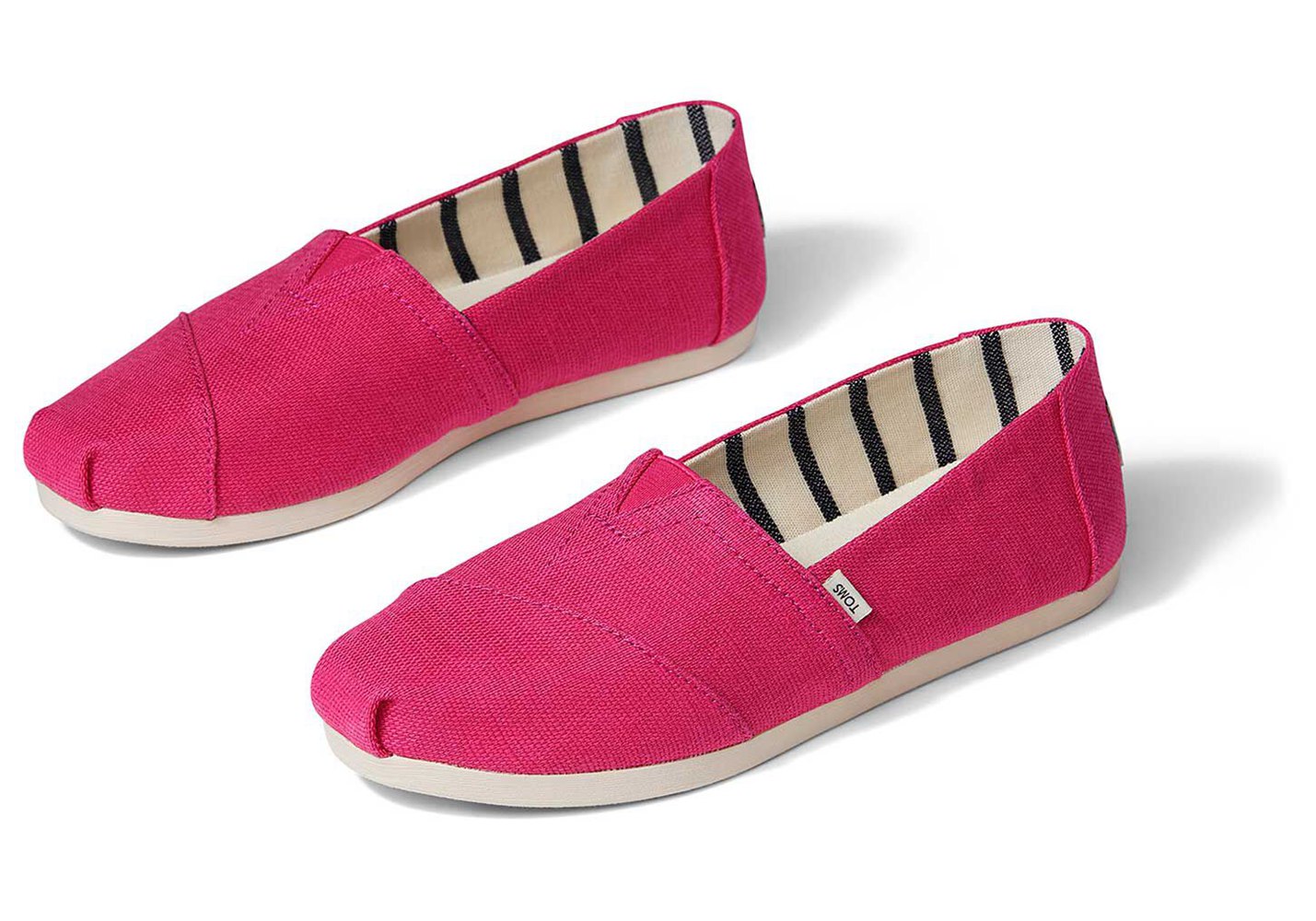 Toms Espadryle Damskie Różowe - Alpargata Heritage Płócienne - 82KIGMPRF